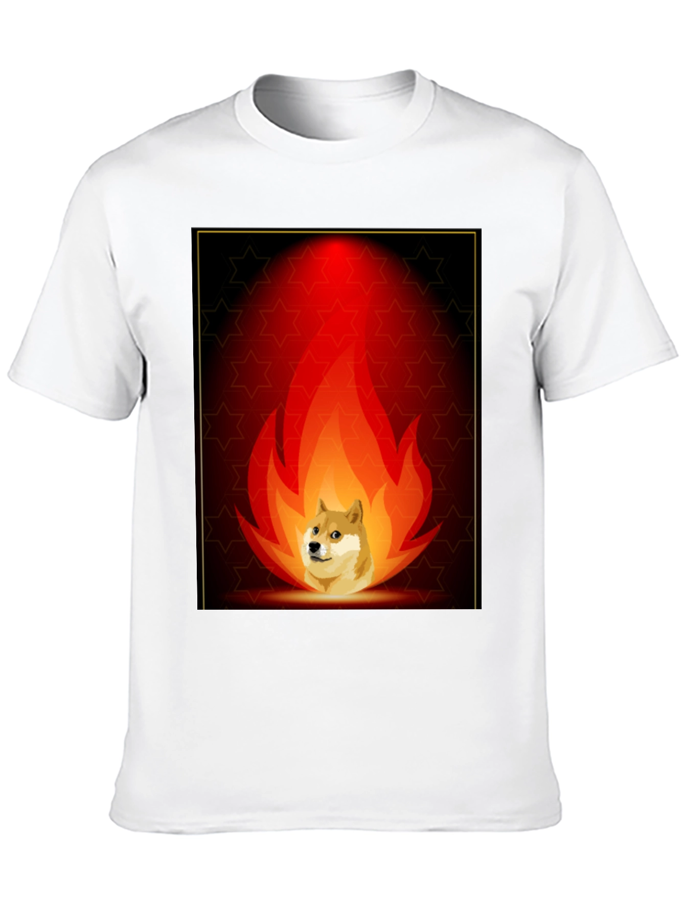 Doge on Fire Graphic Tee