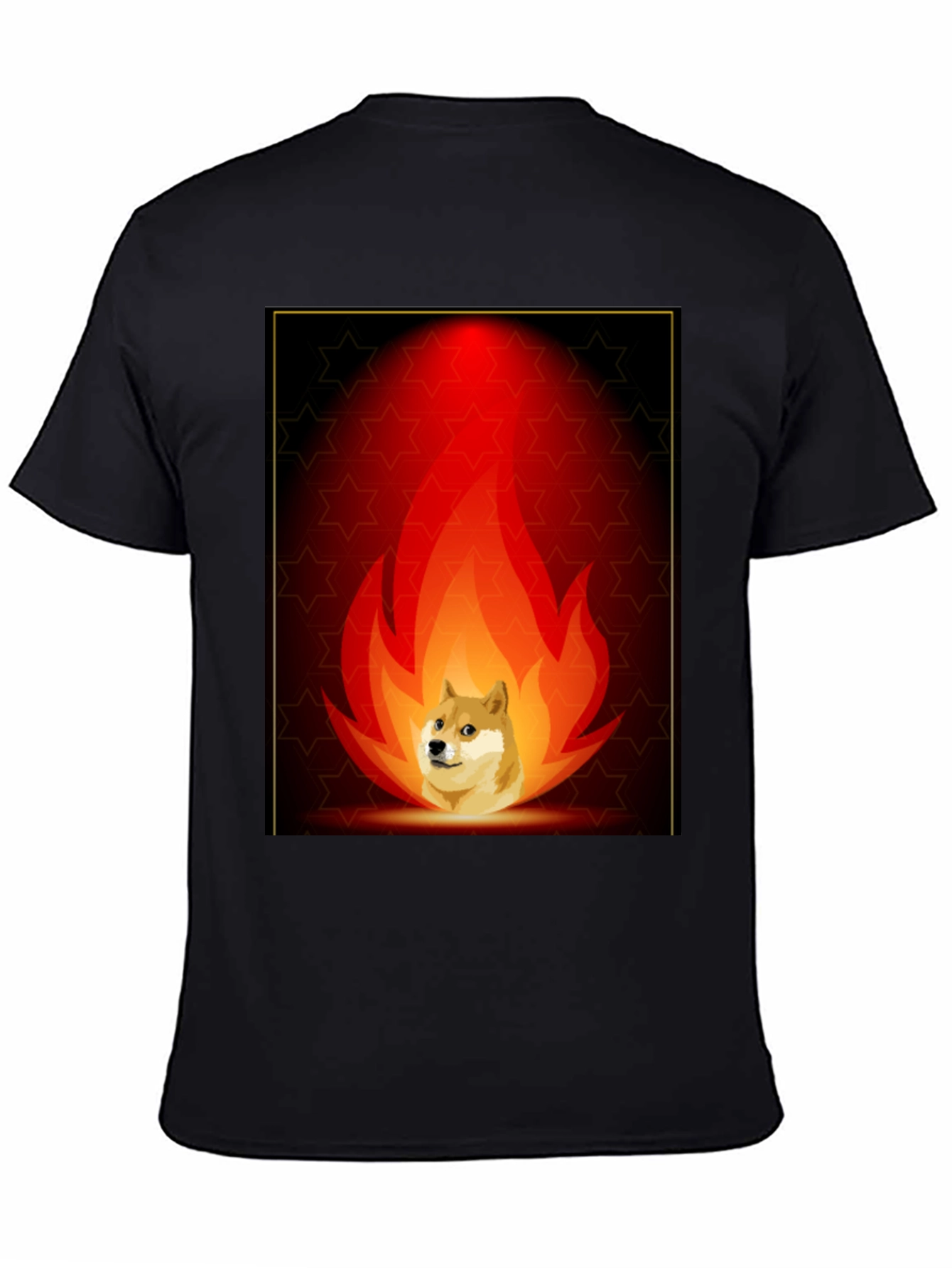 Doge on Fire Graphic Tee
