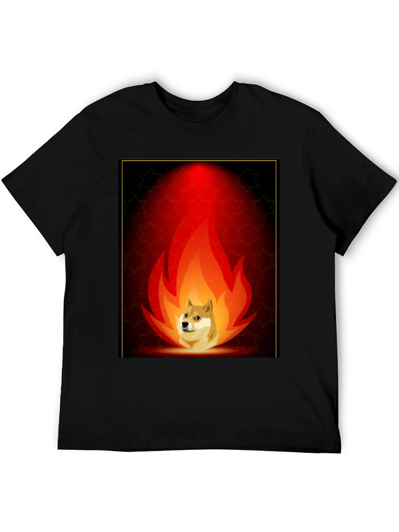Doge on Fire Graphic Tee