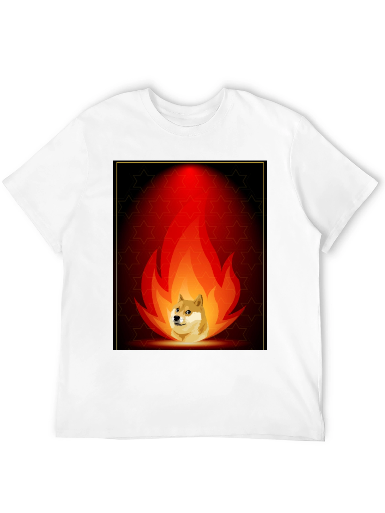 Doge on Fire Graphic Tee