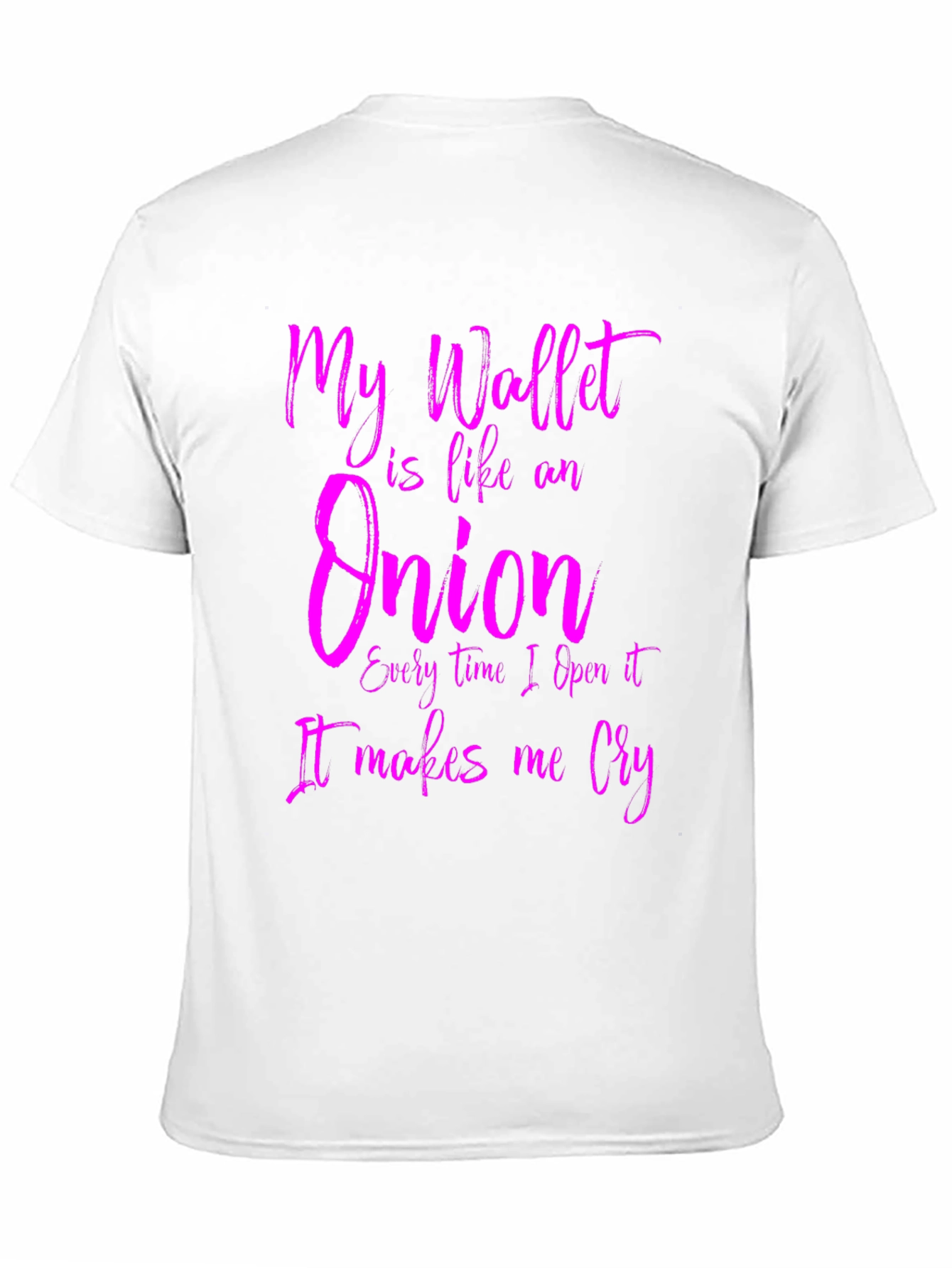 Funny Wallet Onion Mens Graphic T-Shirt
