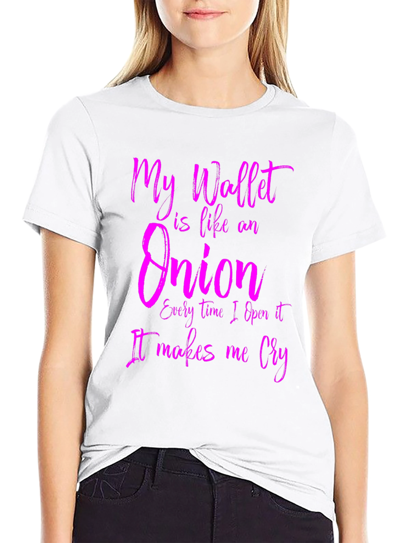 Funny Wallet Onion Mens Graphic T-Shirt