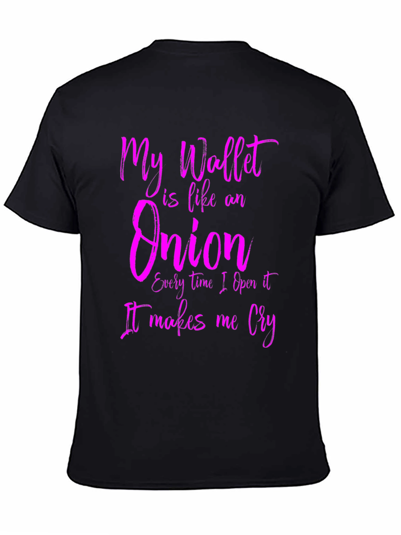 Funny Wallet Onion Mens Graphic T-Shirt