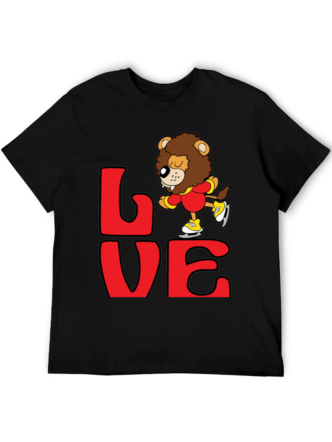 Lion Skater Graphic Tee - Love Design