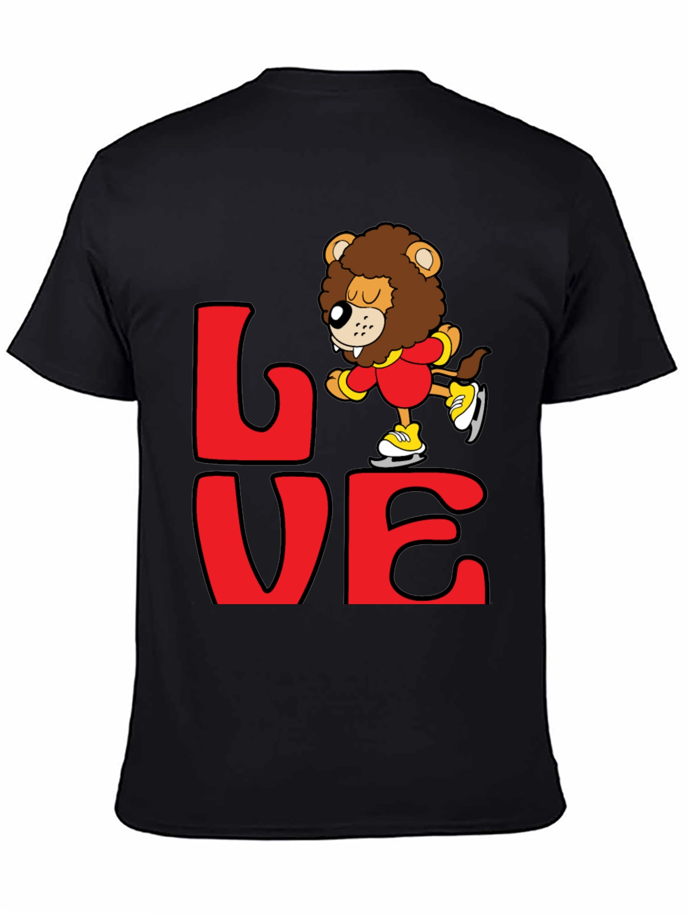 Lion Skater Graphic Tee - Love Design