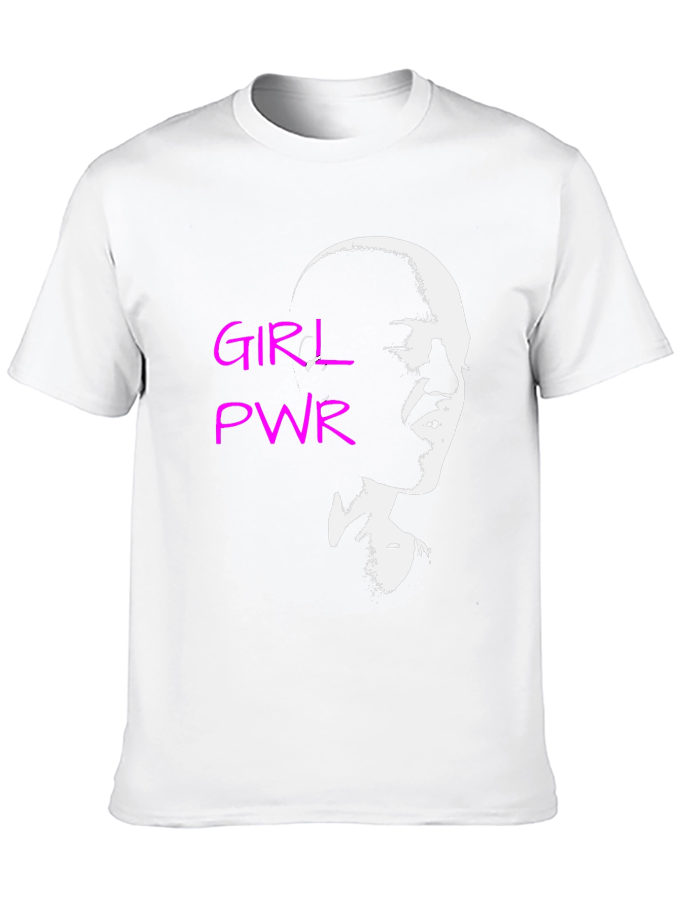 Girl Power Graphic Tee - Black Cotton T-Shirt