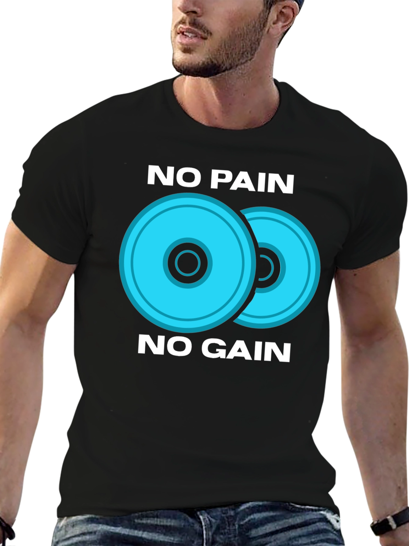 No Pain No Gain Fitness T-Shirt - Gym Motivation