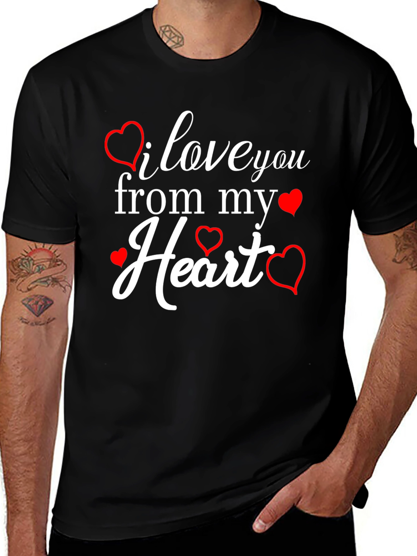 I Love You From My Heart Graphic Tee