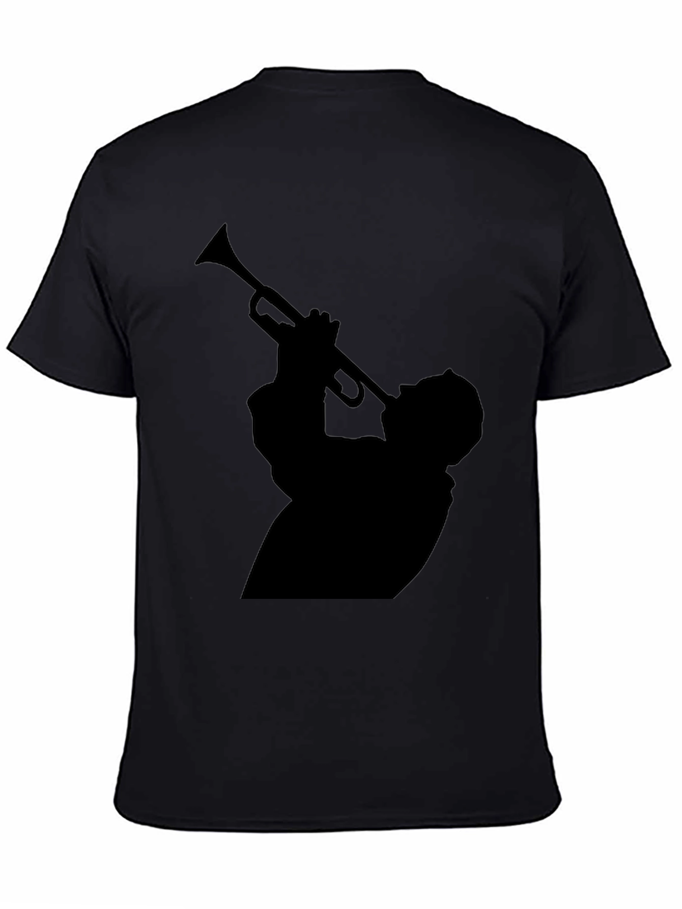 Cool Musician Silhouette Graphic T-Shirt