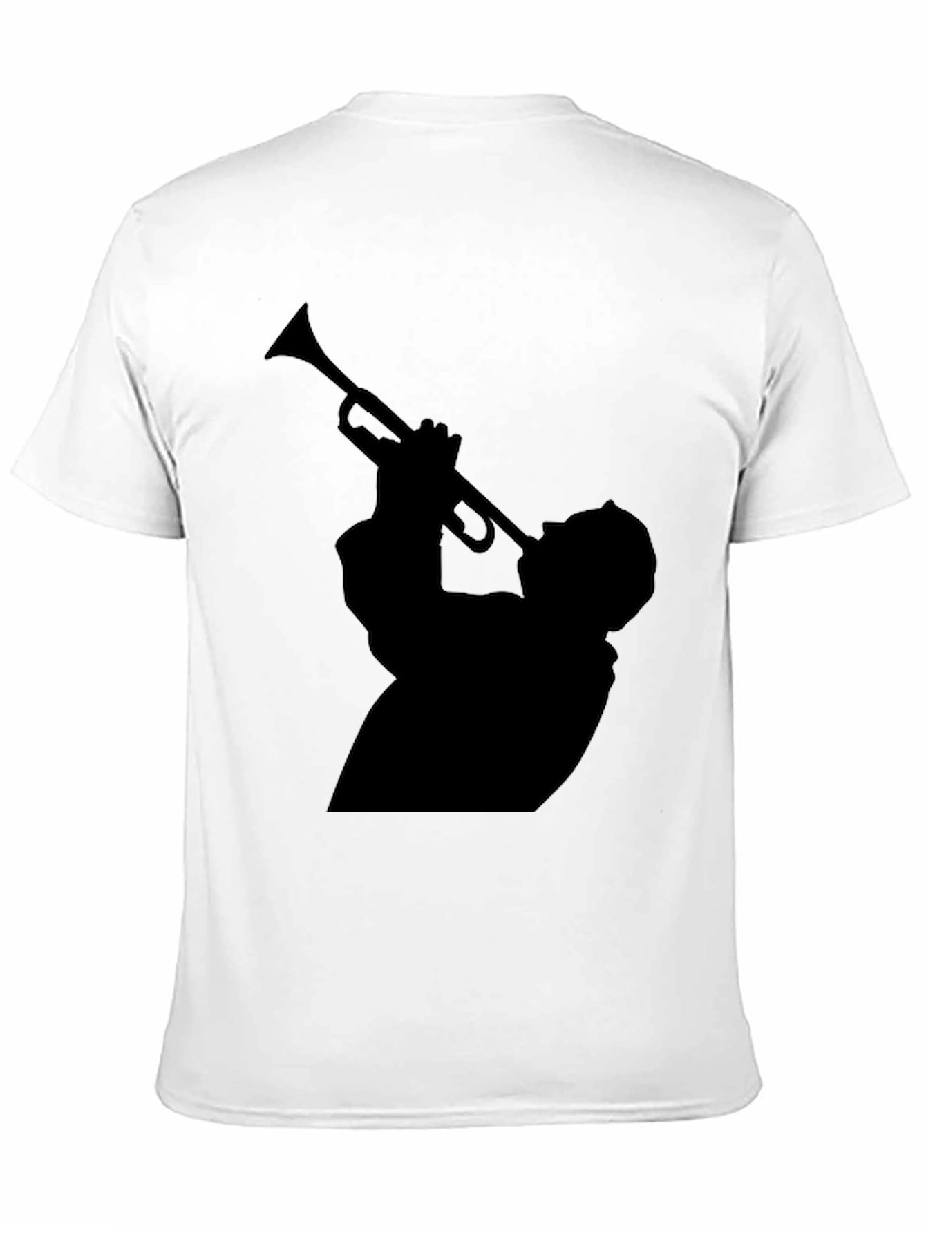 Cool Musician Silhouette Graphic T-Shirt