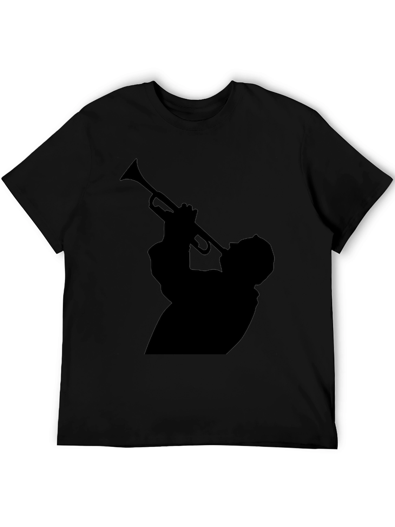 Cool Musician Silhouette Graphic T-Shirt