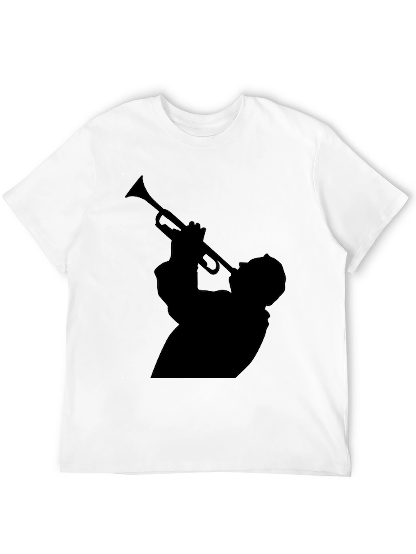 Cool Musician Silhouette Graphic T-Shirt