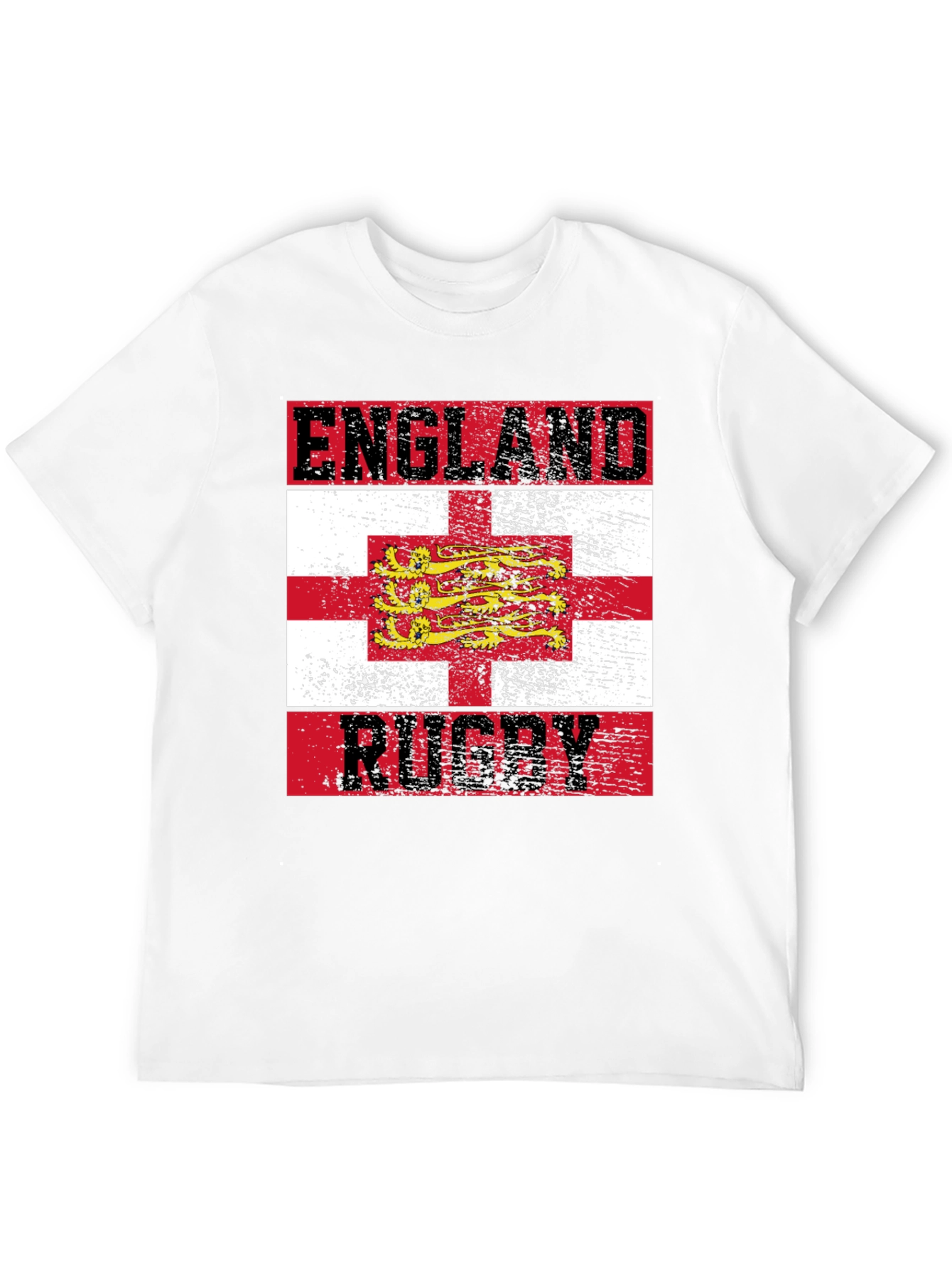 England Rugby T-Shirt - Distressed Style