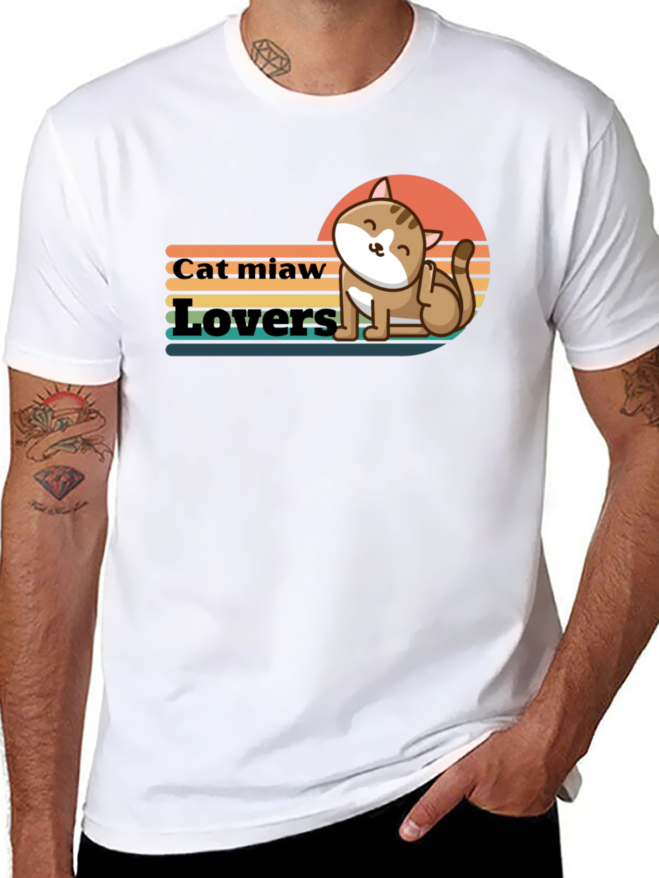 Cat Miaw Lovers Graphic Tee