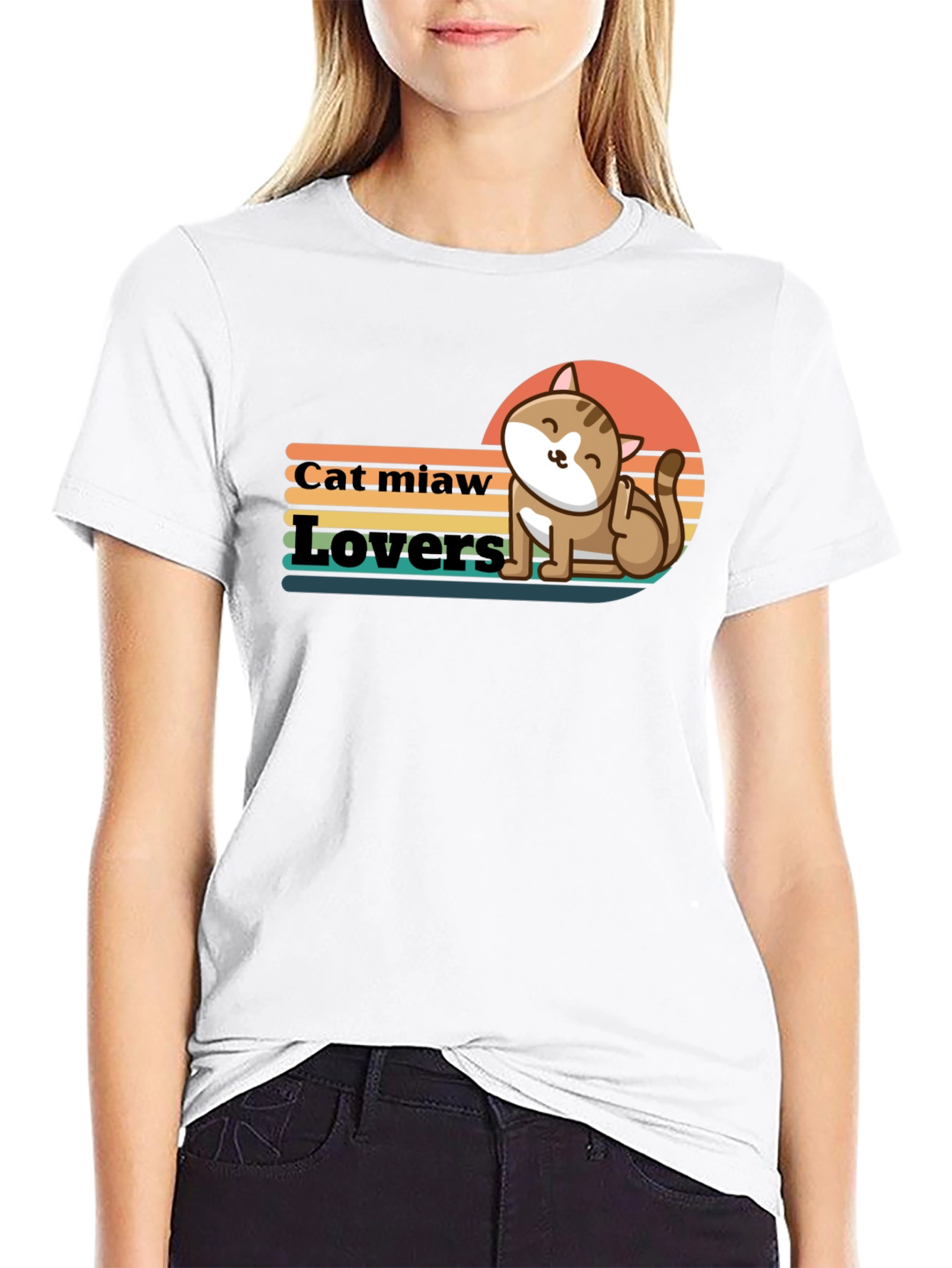 Cat Miaw Lovers Graphic Tee