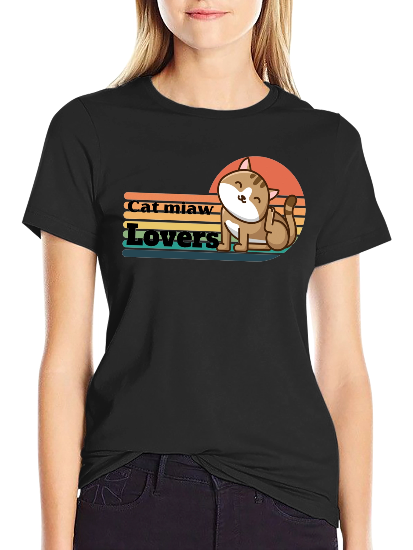 Cat Miaw Lovers Graphic Tee