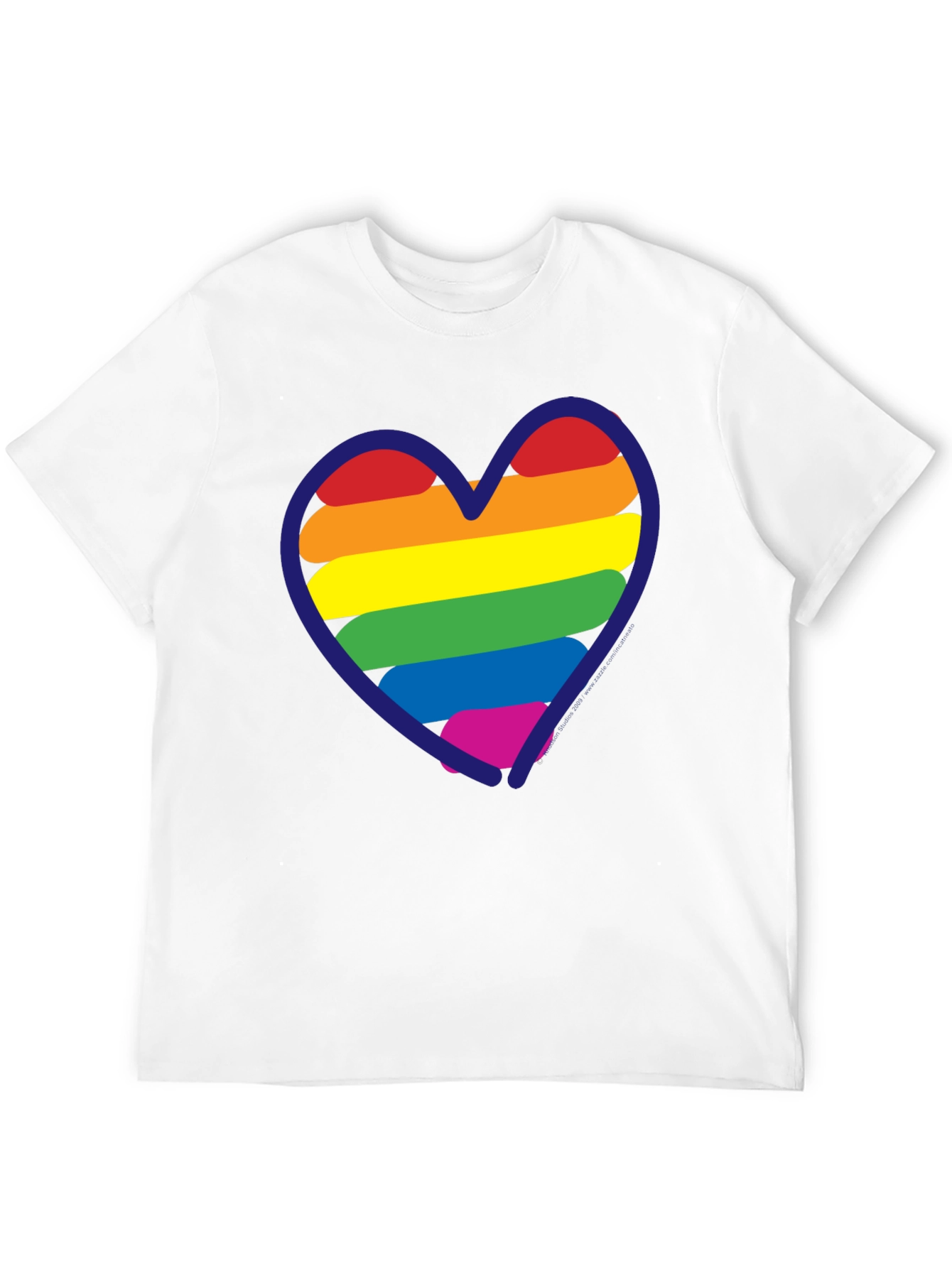 LGBT Rainbow Heart T-Shirt - Black Pride Tee