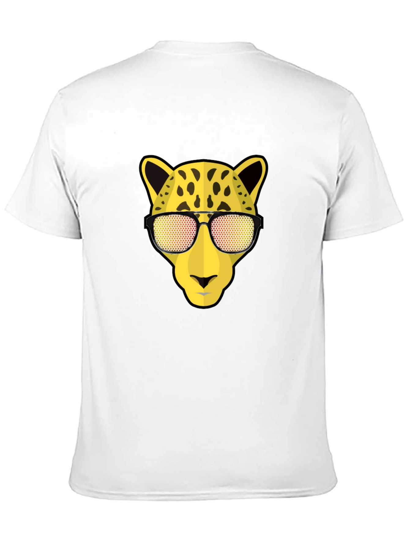 Cool Cat Tee: Leopard with Shades Graphic T-Shirt