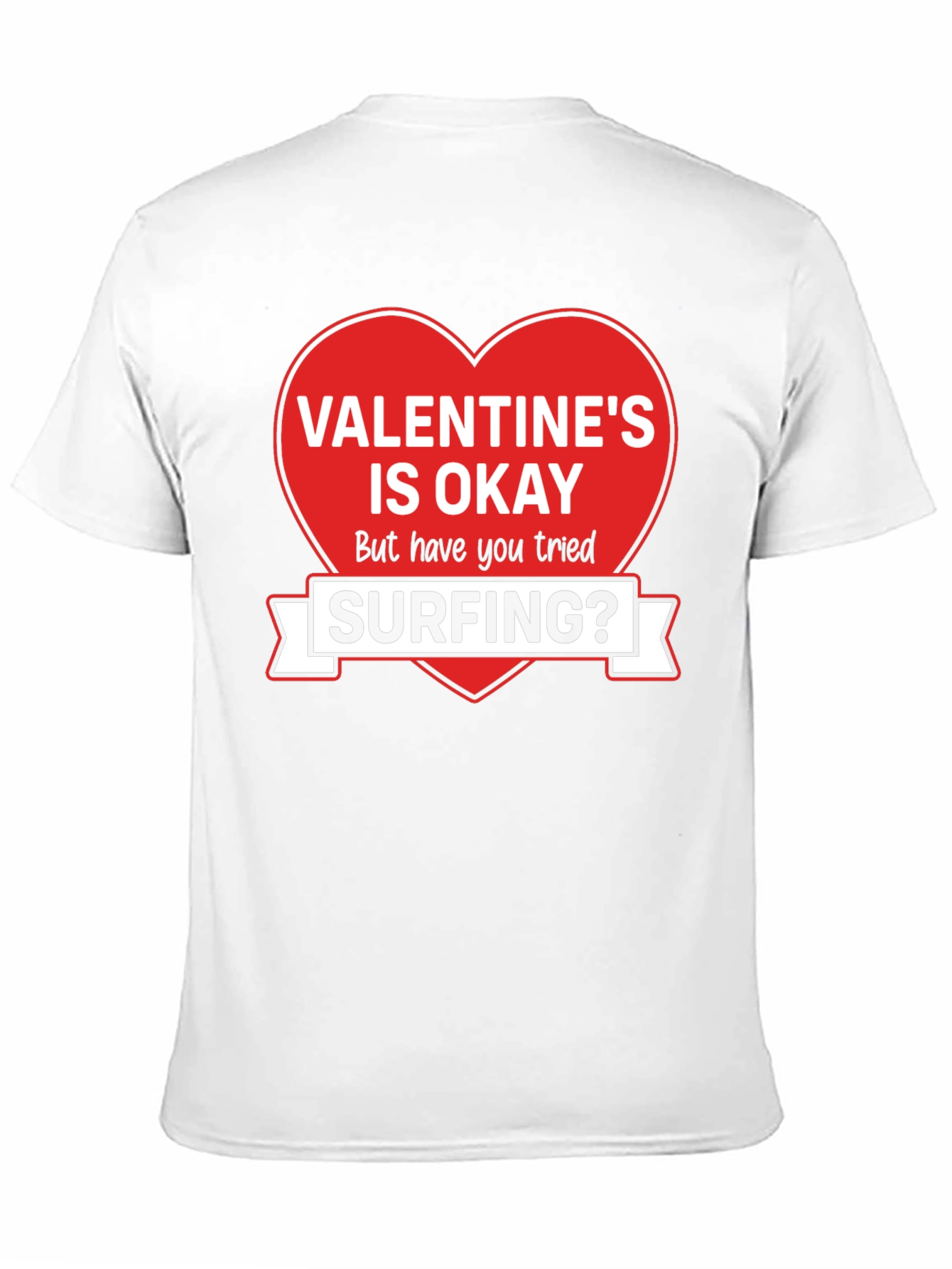 Valentines Day Surfing Graphic Tee