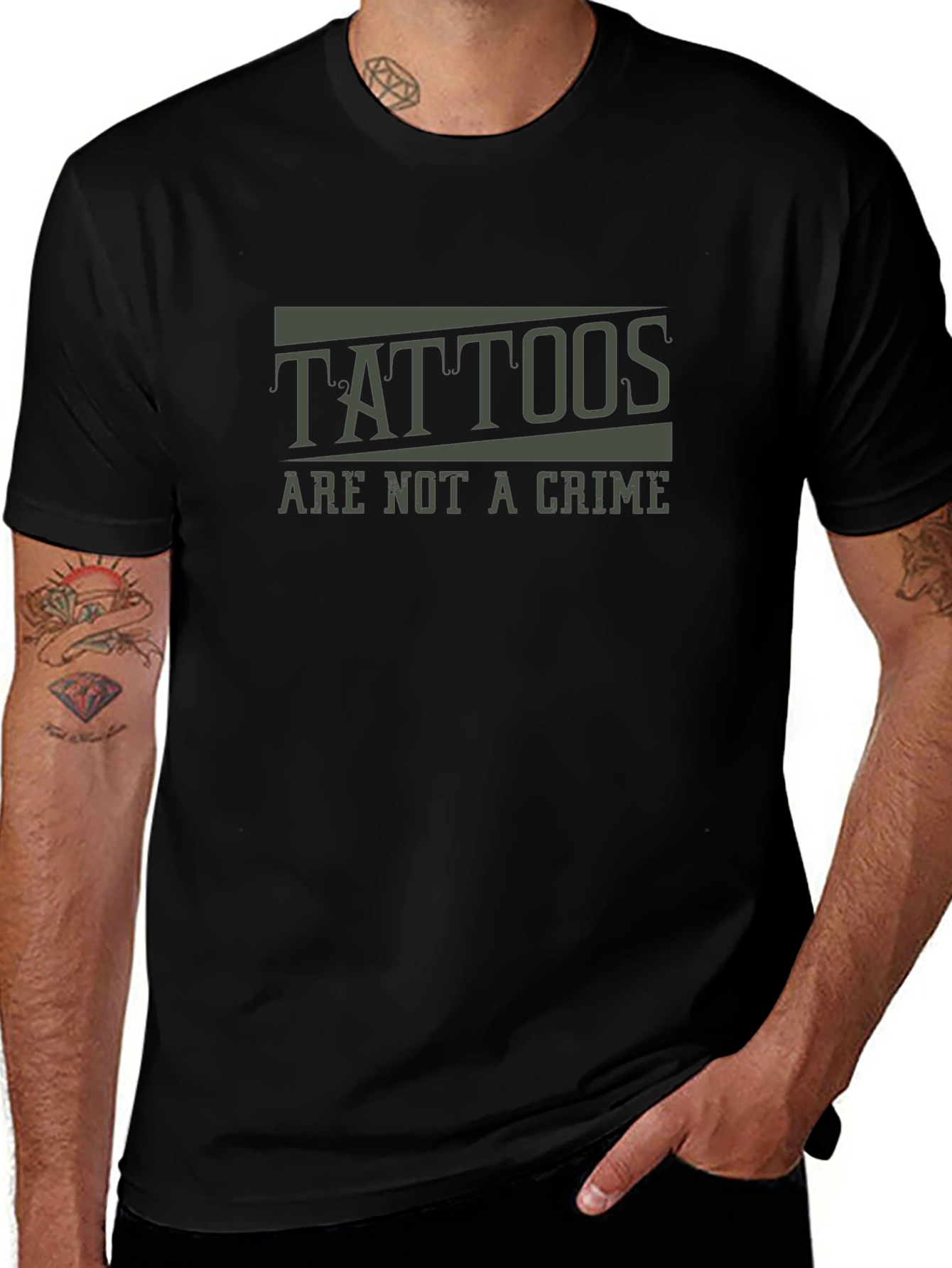 Tattoos Are Not A Crime Graphic T-Shirt