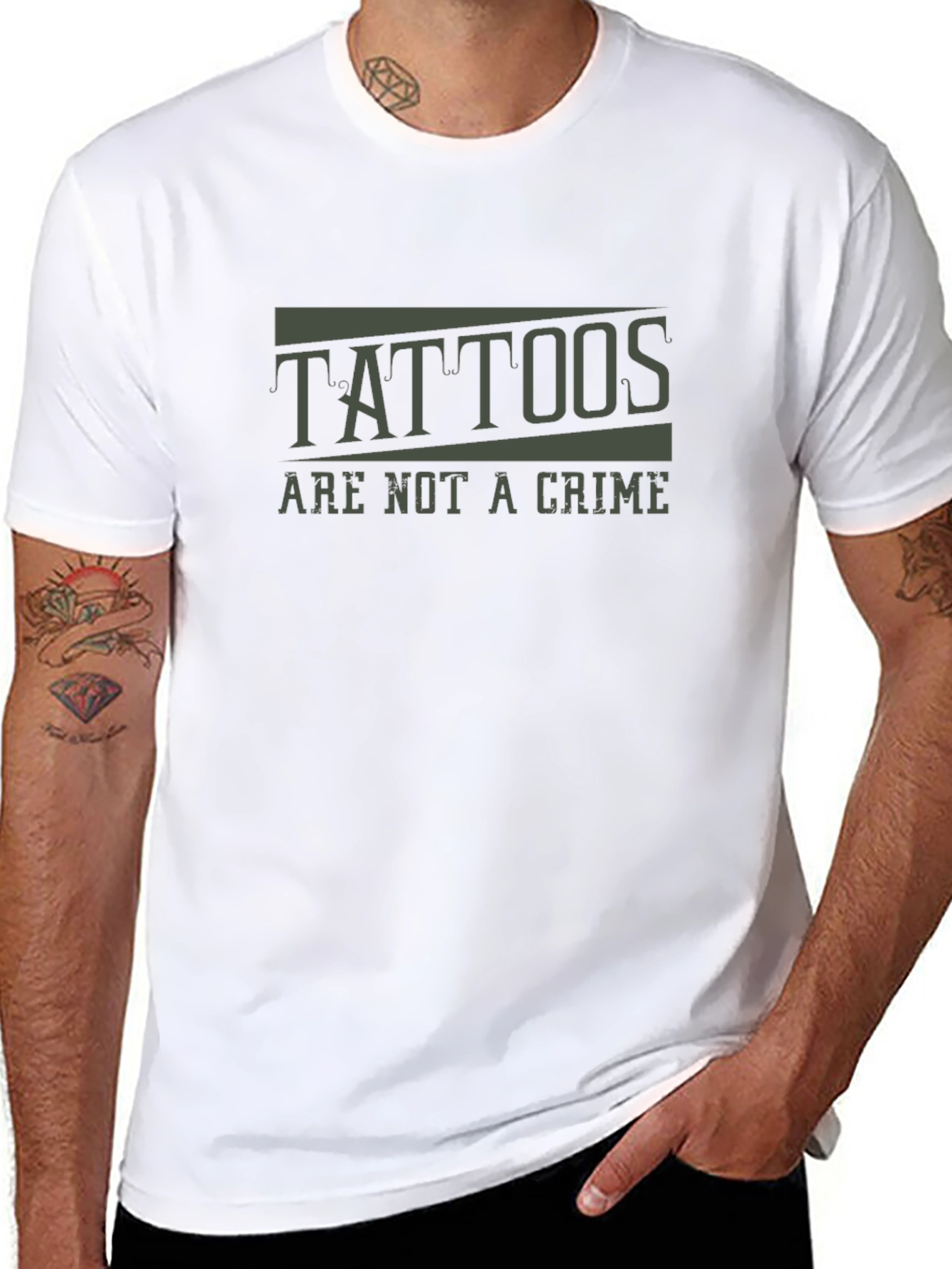 Tattoos Are Not A Crime Graphic T-Shirt