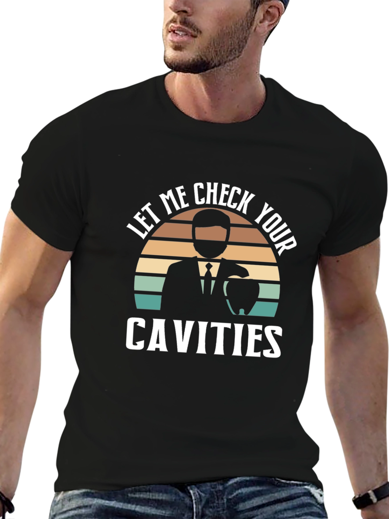 Dentist Check Cavities Retro Style T-Shirt