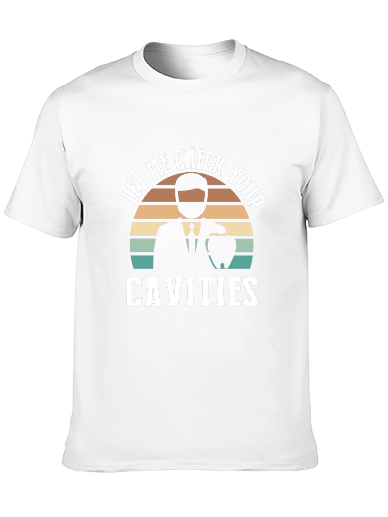 Dentist Check Cavities Retro Style T-Shirt