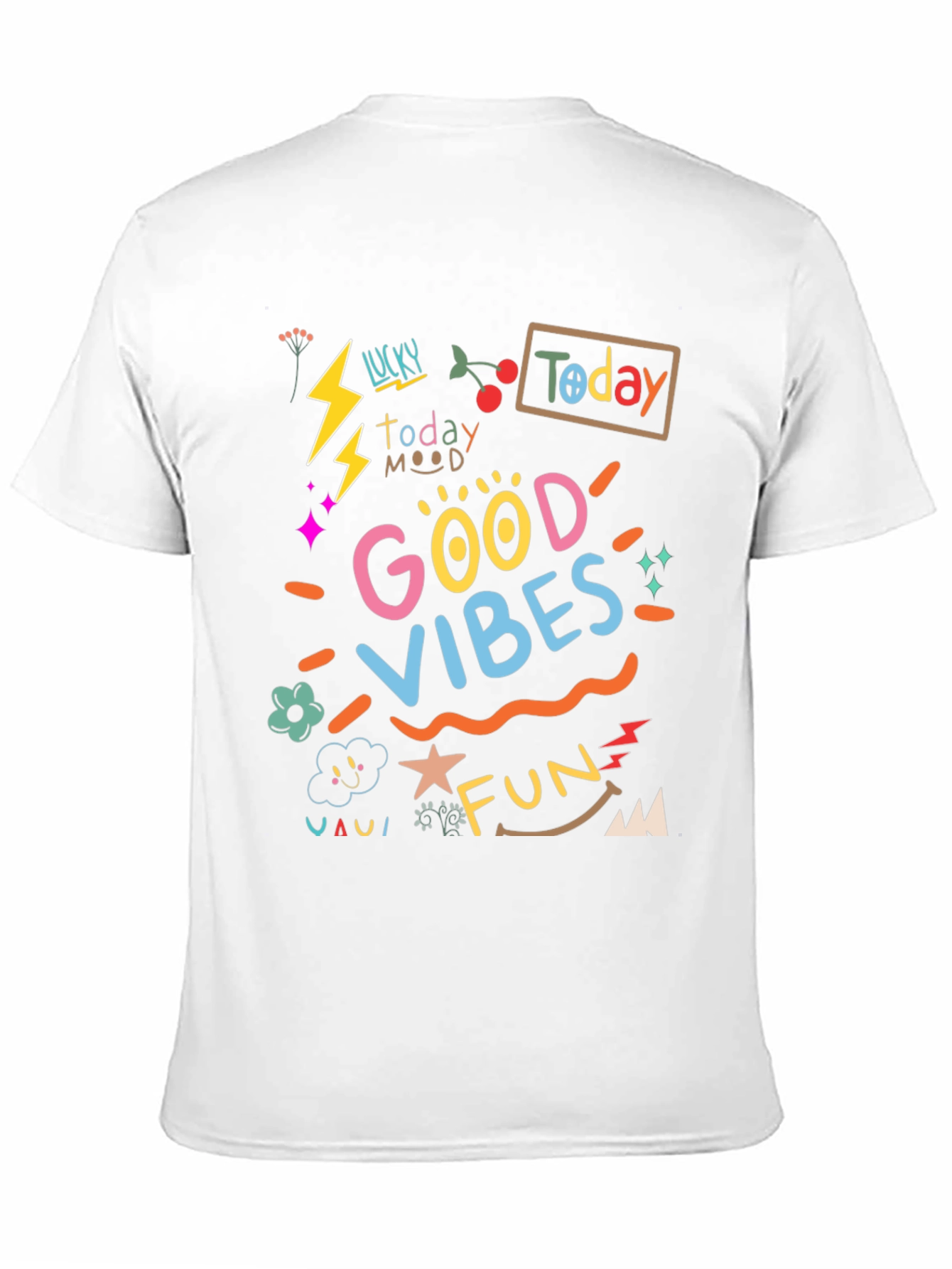 Good Vibes Graphic Tee - Black Casual T-Shirt