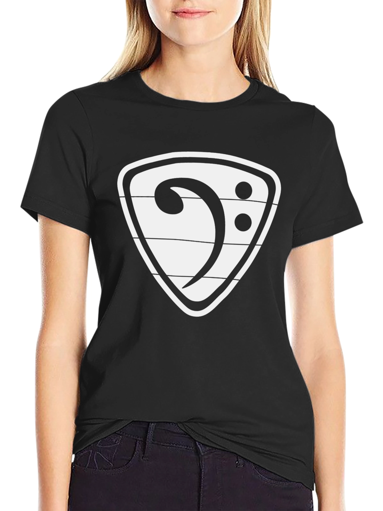 Bass Clef Graphic Tee - Stylish Musician T-Shirt