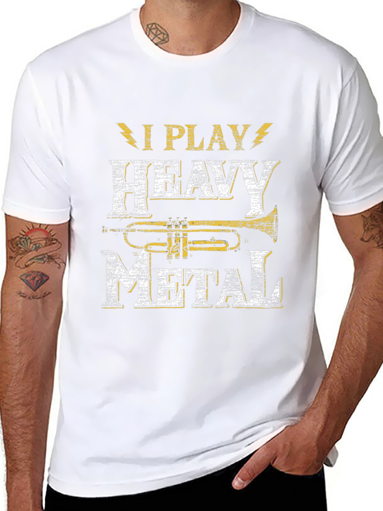I Play Heavy Metal Trumpet Musician T-Shirt