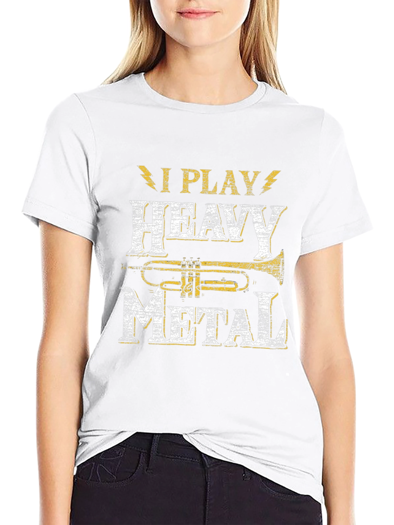 I Play Heavy Metal Trumpet Musician T-Shirt