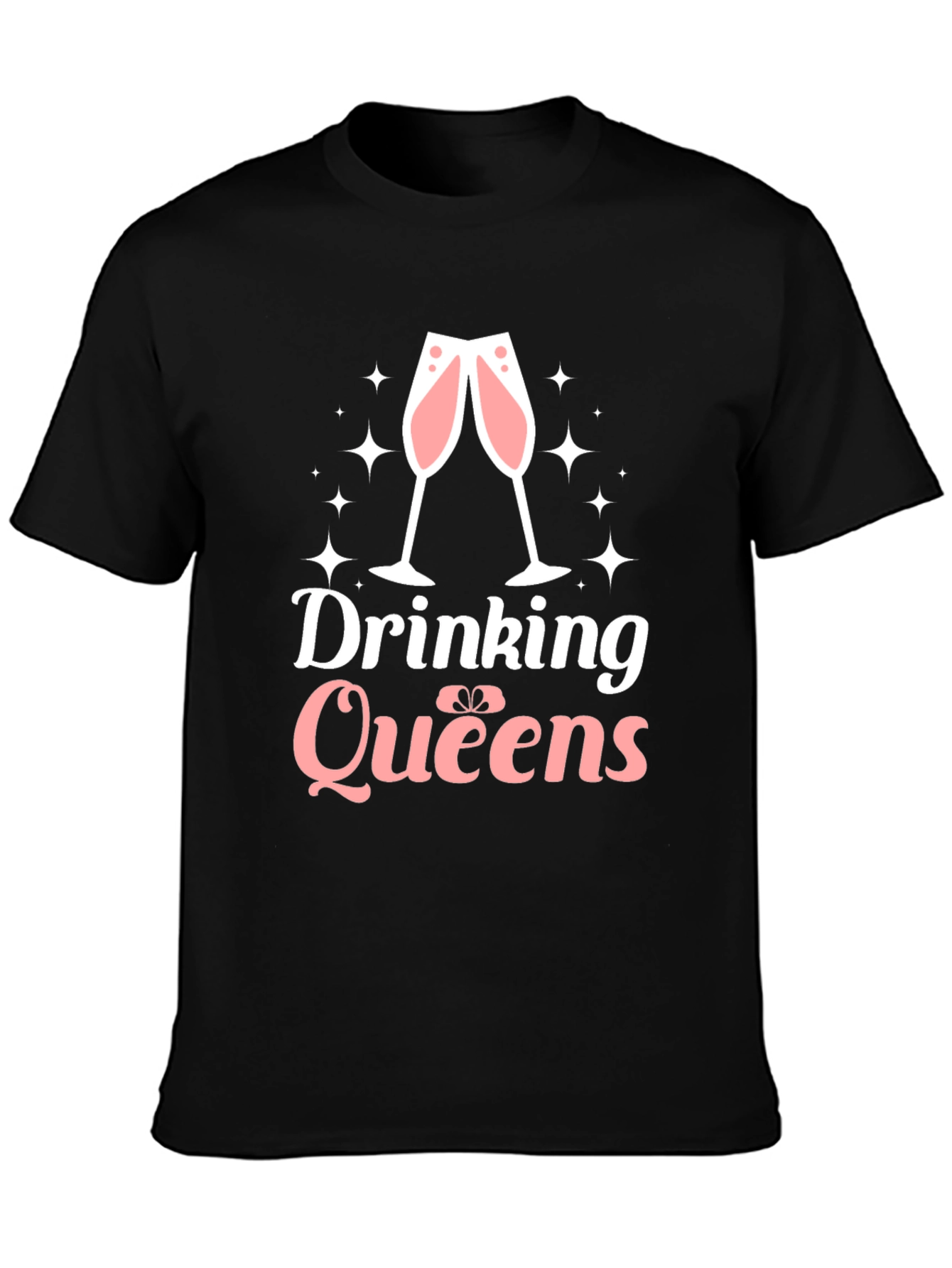 Drinking Queens Graphic Tee - Perfect for Celebrations!