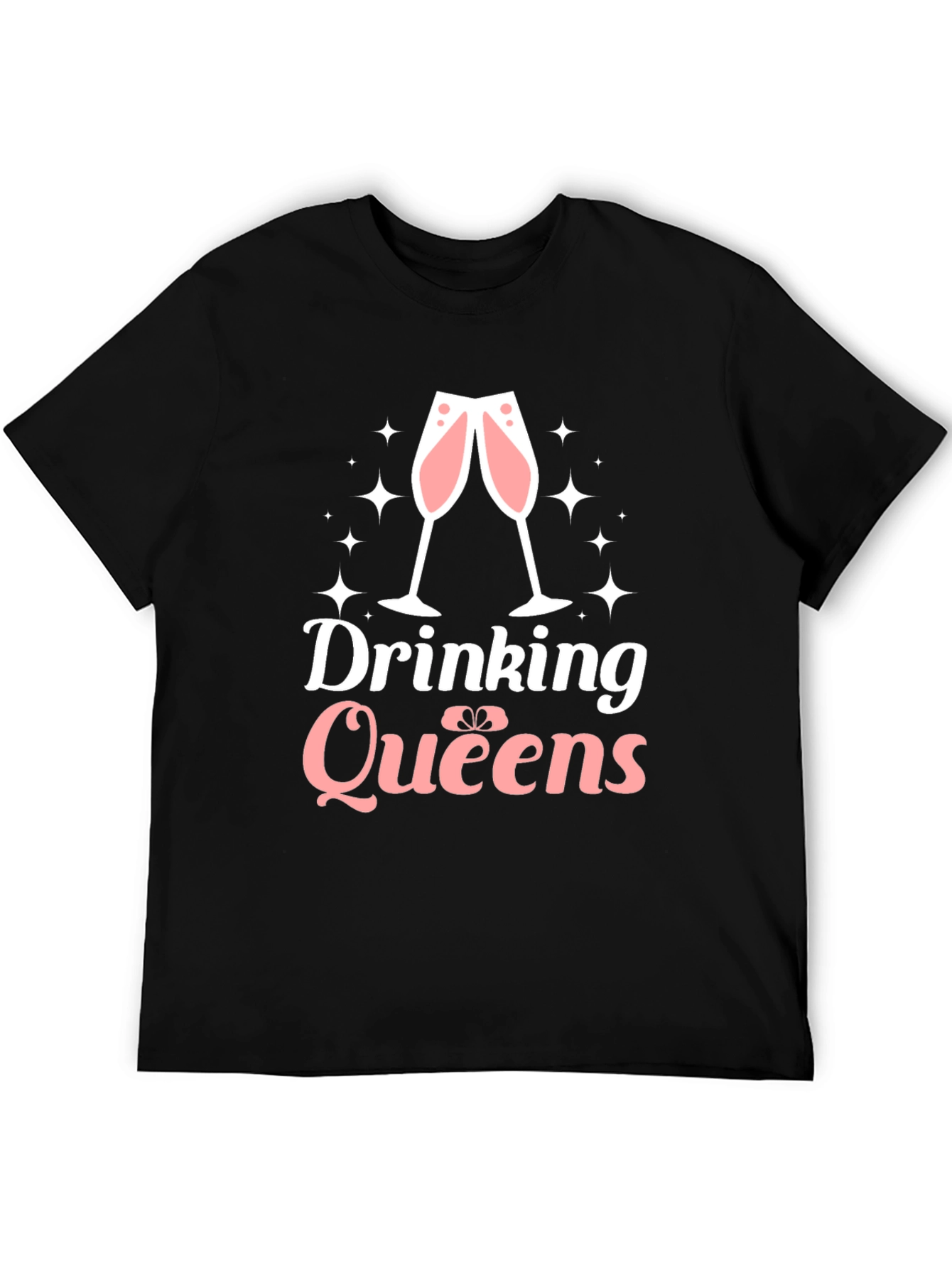 Drinking Queens Graphic Tee - Perfect for Celebrations!
