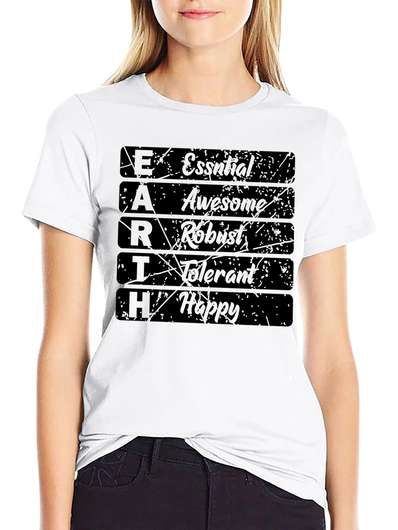 EARTH Essential Graphic Tee - Black