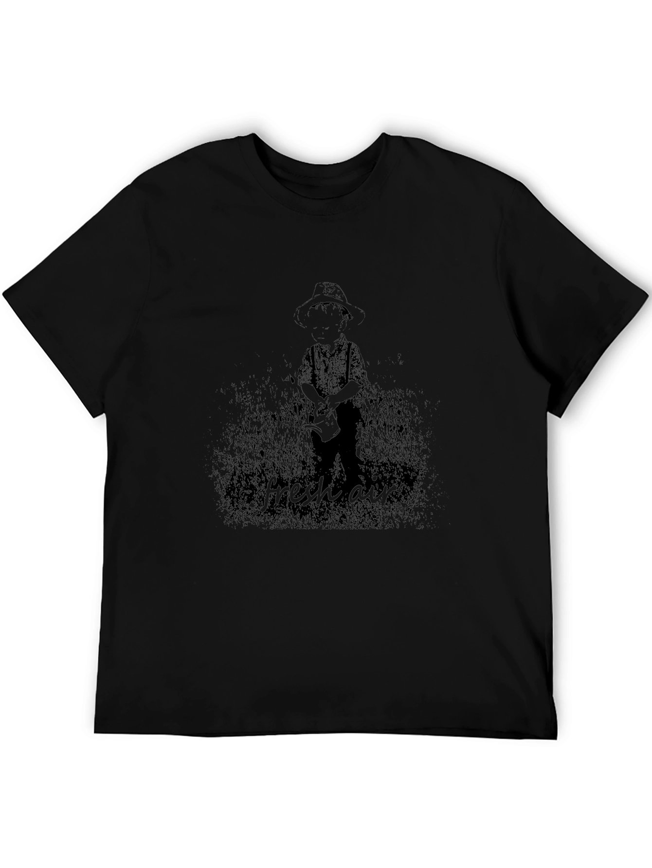 Fresh Air Graphic Black T-Shirt