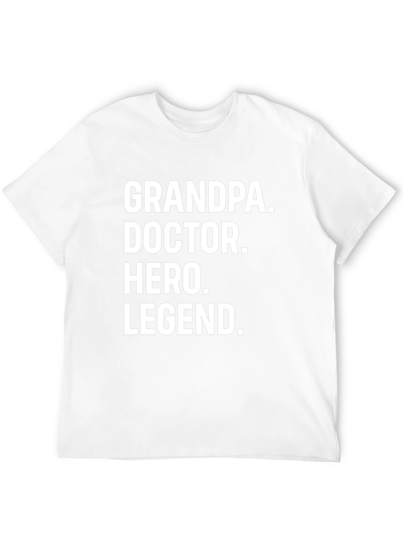 Grandpa Doctor Hero Legend Black T-Shirt