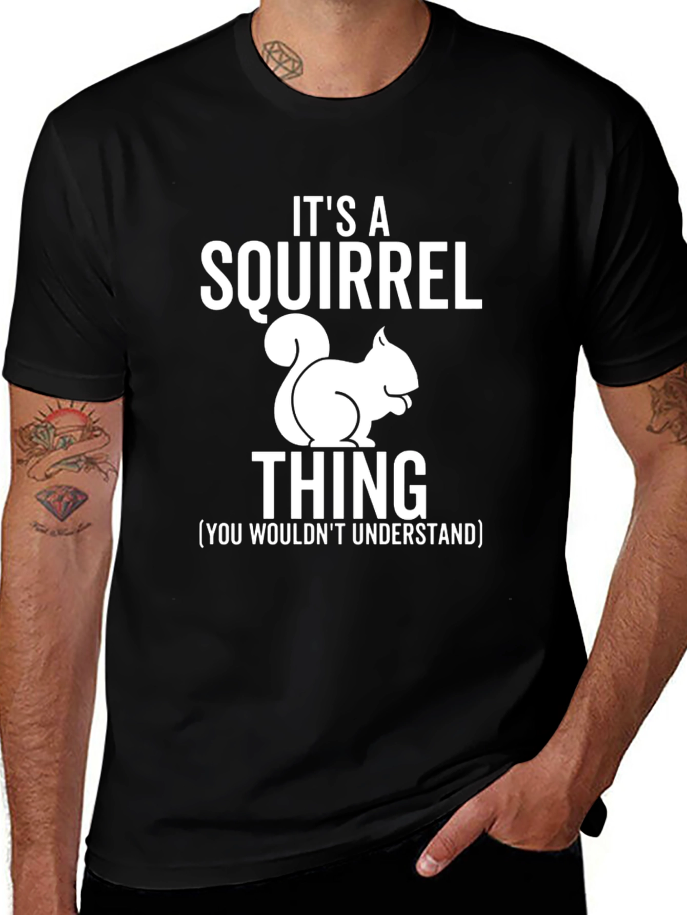 Its a Squirrel Thing Black T-Shirt