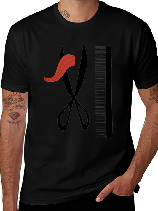 Barber Tools Black T-Shirt - Hair Stylist Graphic Tee