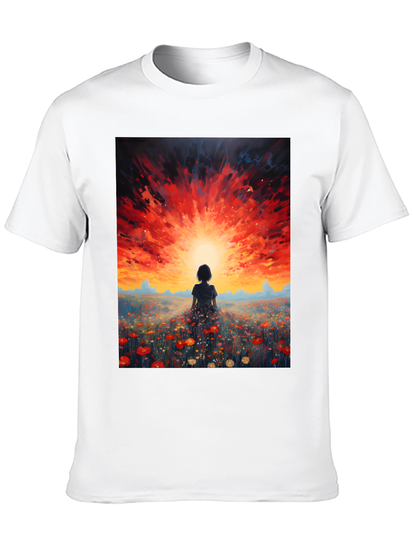 Sunset Silhouette Graphic Tee - Dreamy Comfort