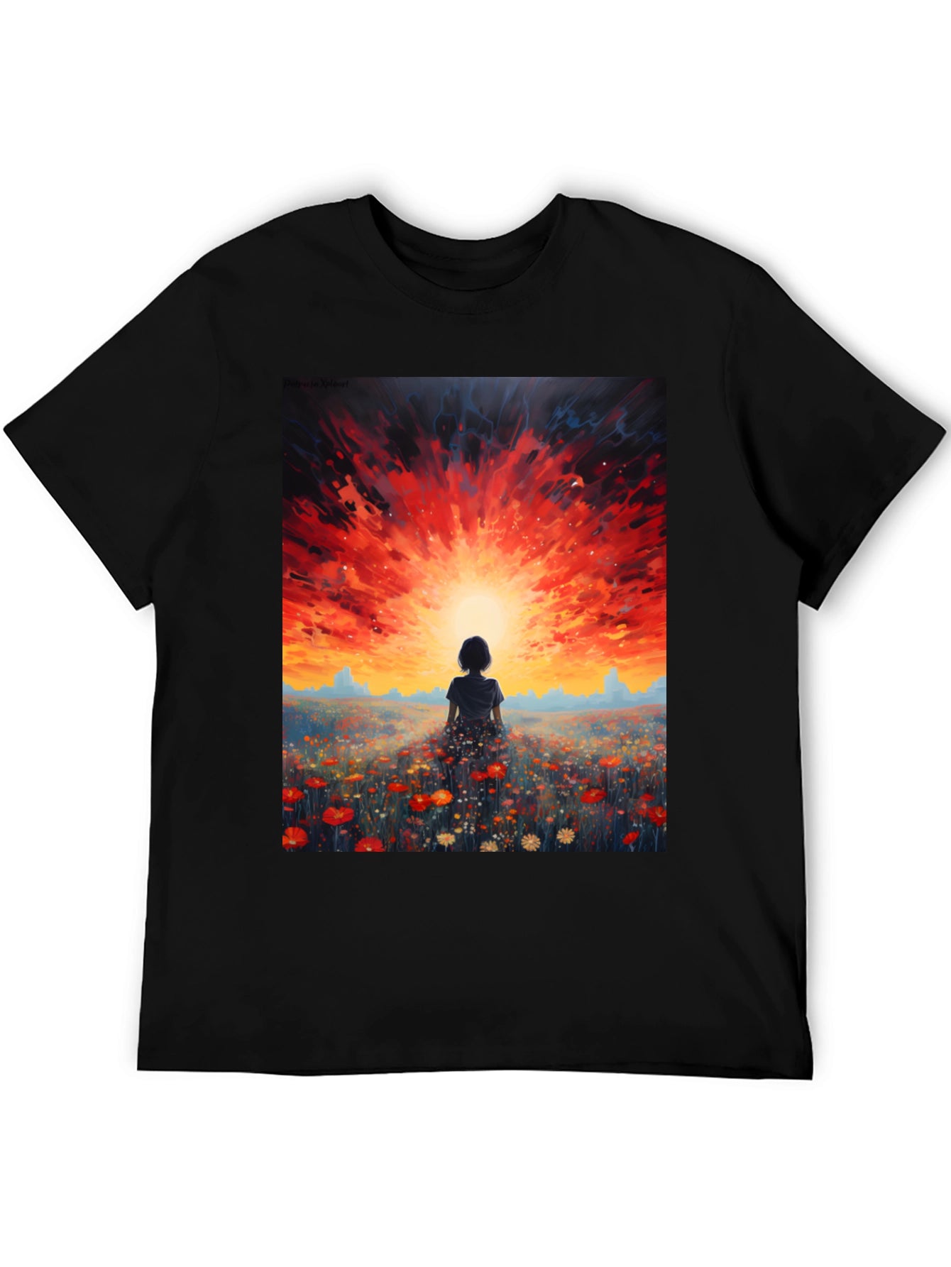Sunset Silhouette Graphic Tee - Dreamy Comfort