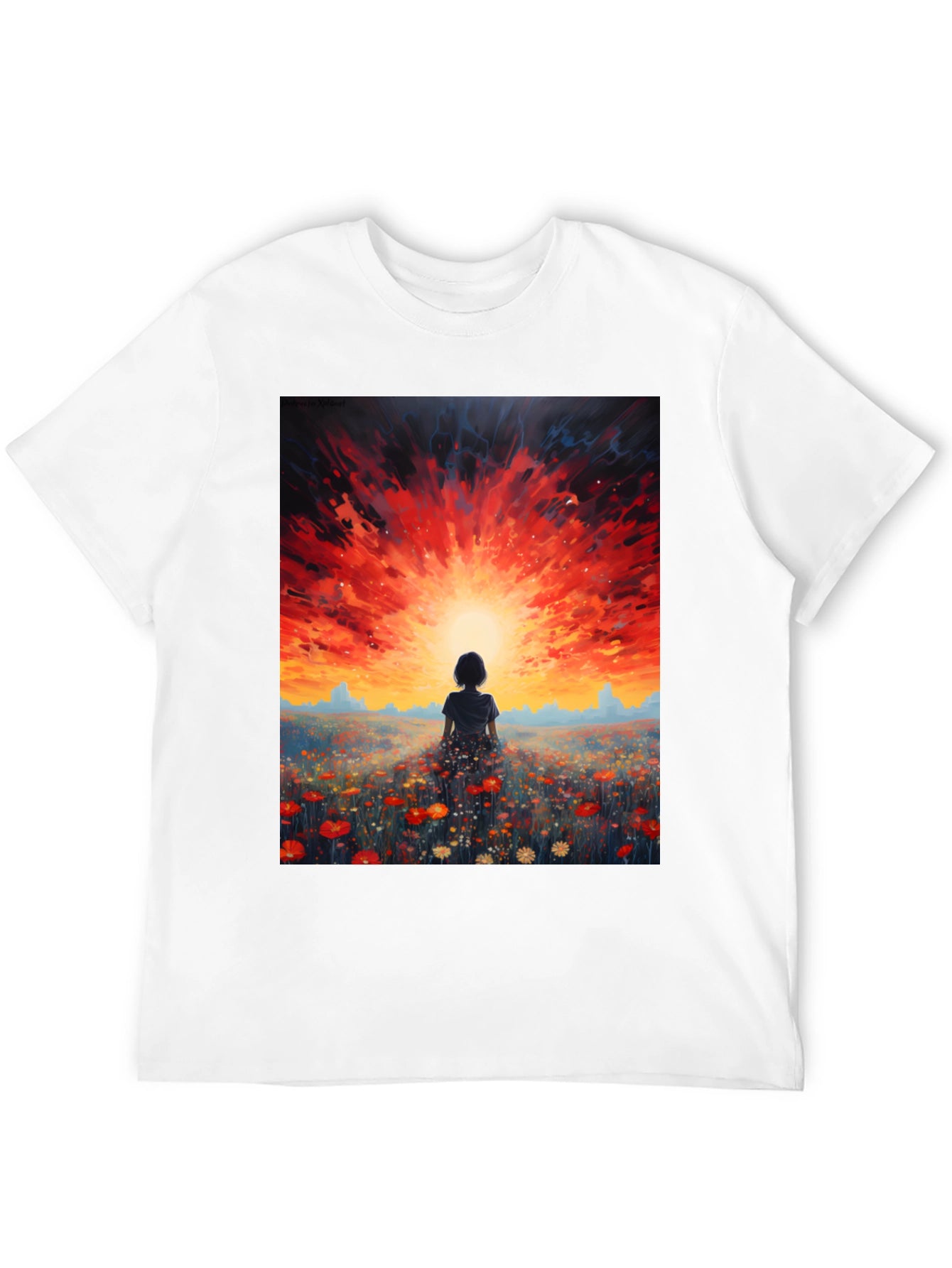 Sunset Silhouette Graphic Tee - Dreamy Comfort