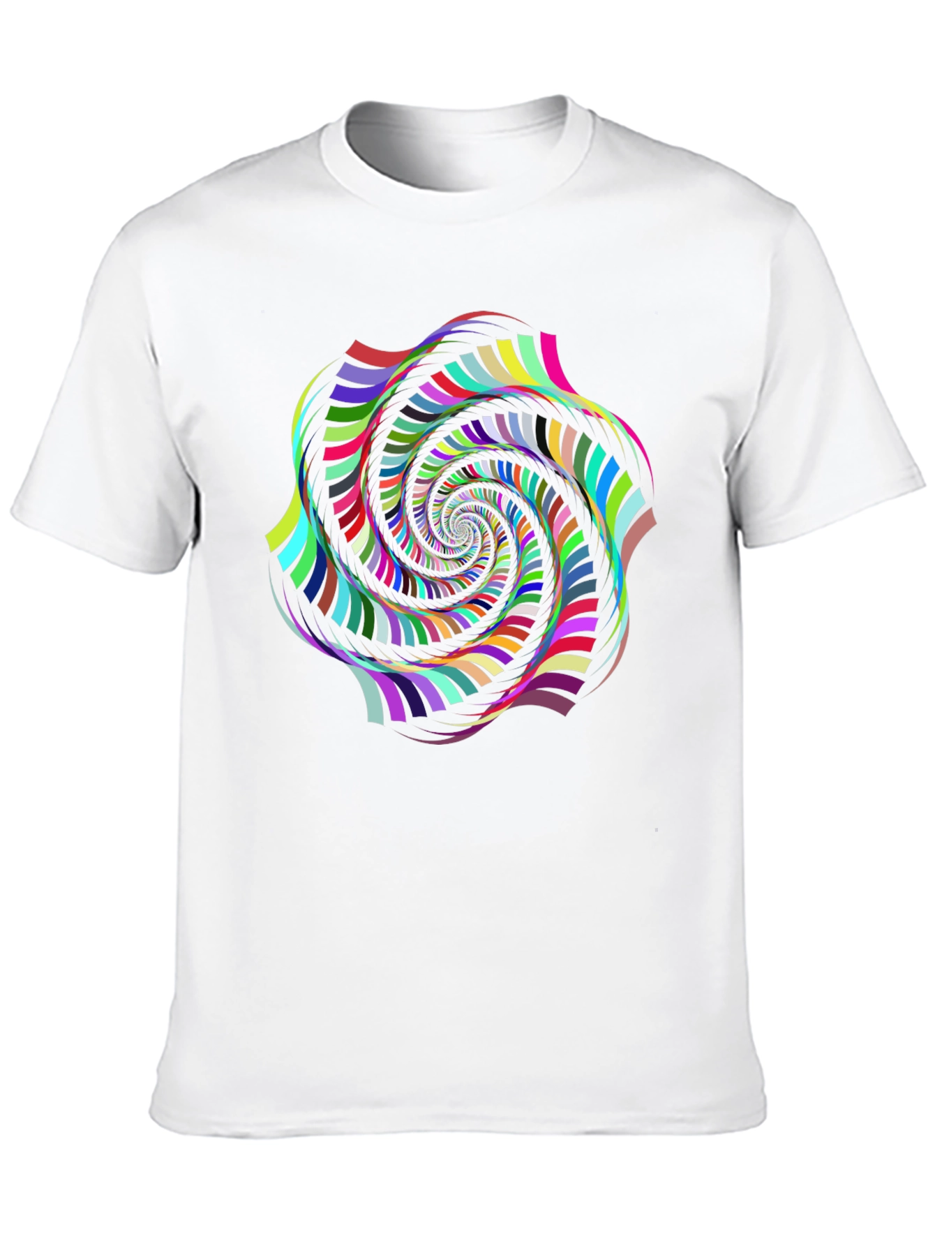 Psychedelic Swirl Graphic Black T-Shirt