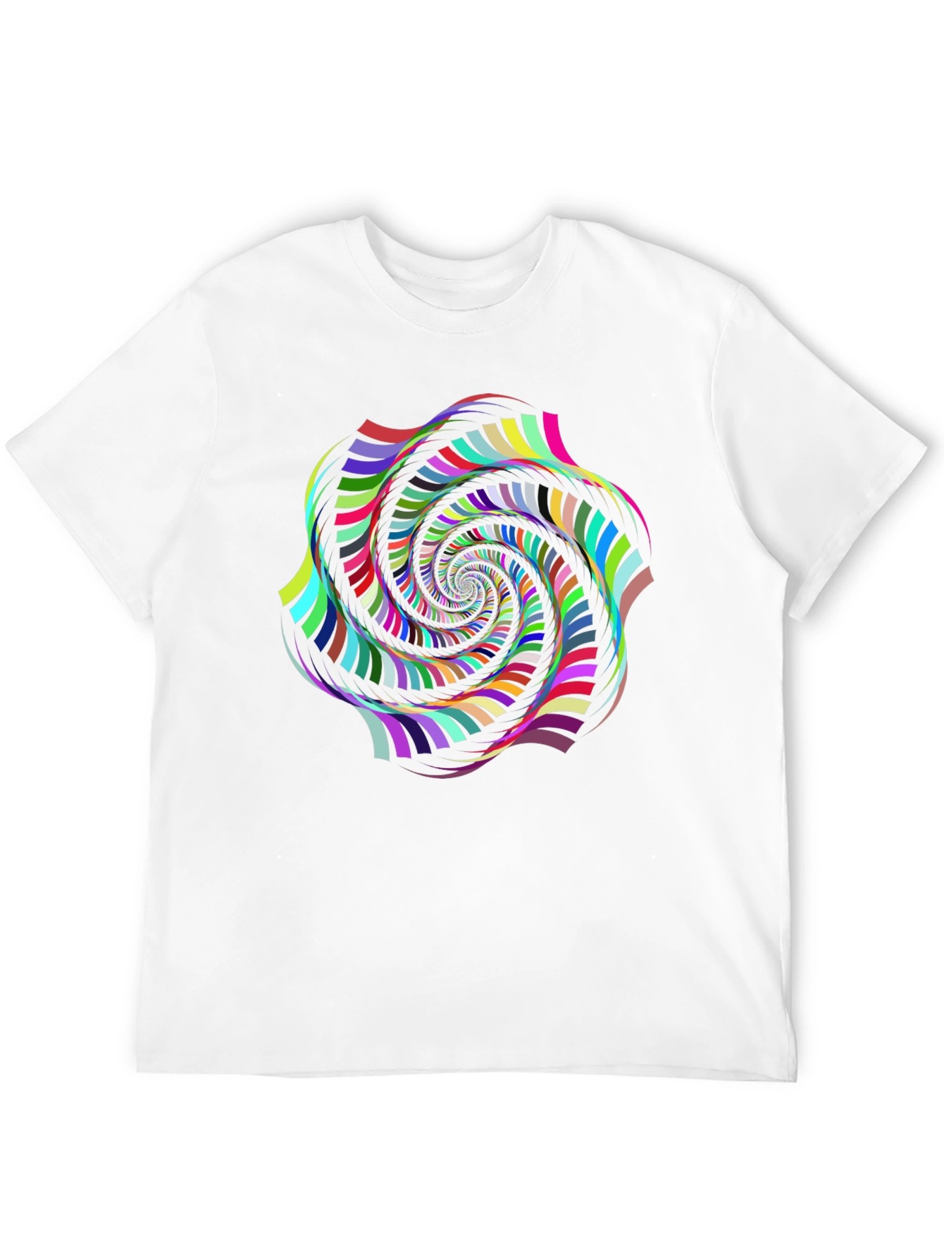 Psychedelic Swirl Graphic Black T-Shirt