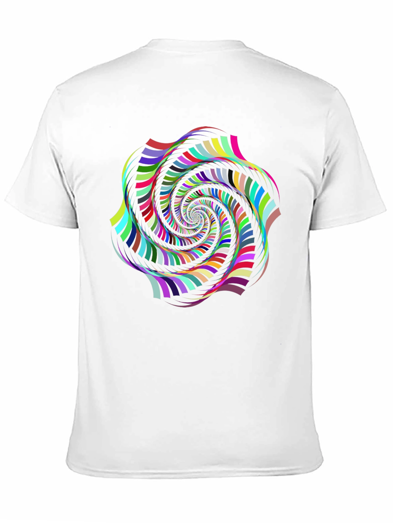 Psychedelic Swirl Graphic Black T-Shirt