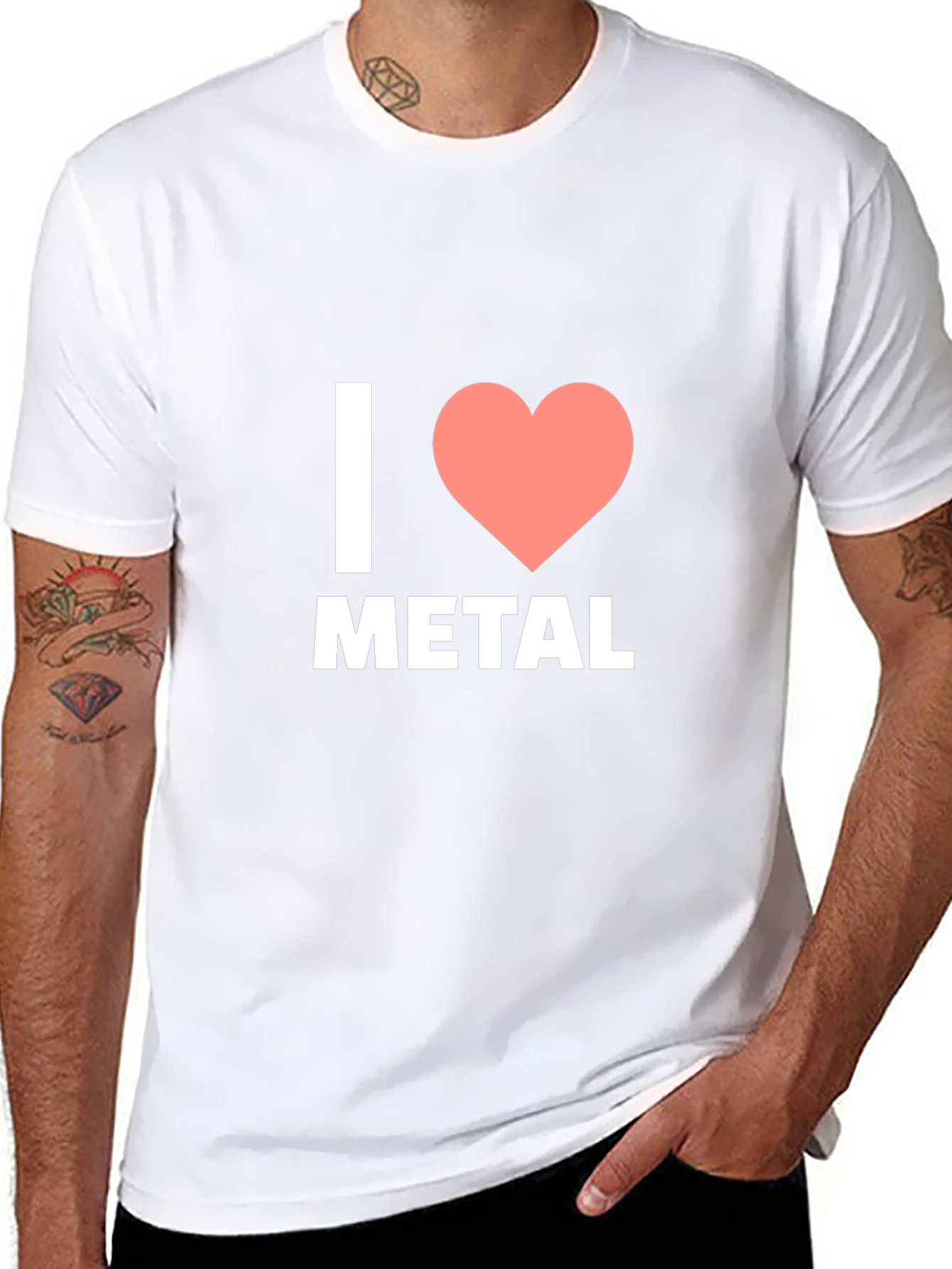 I Love Metal T-Shirt - Black Cotton Tee