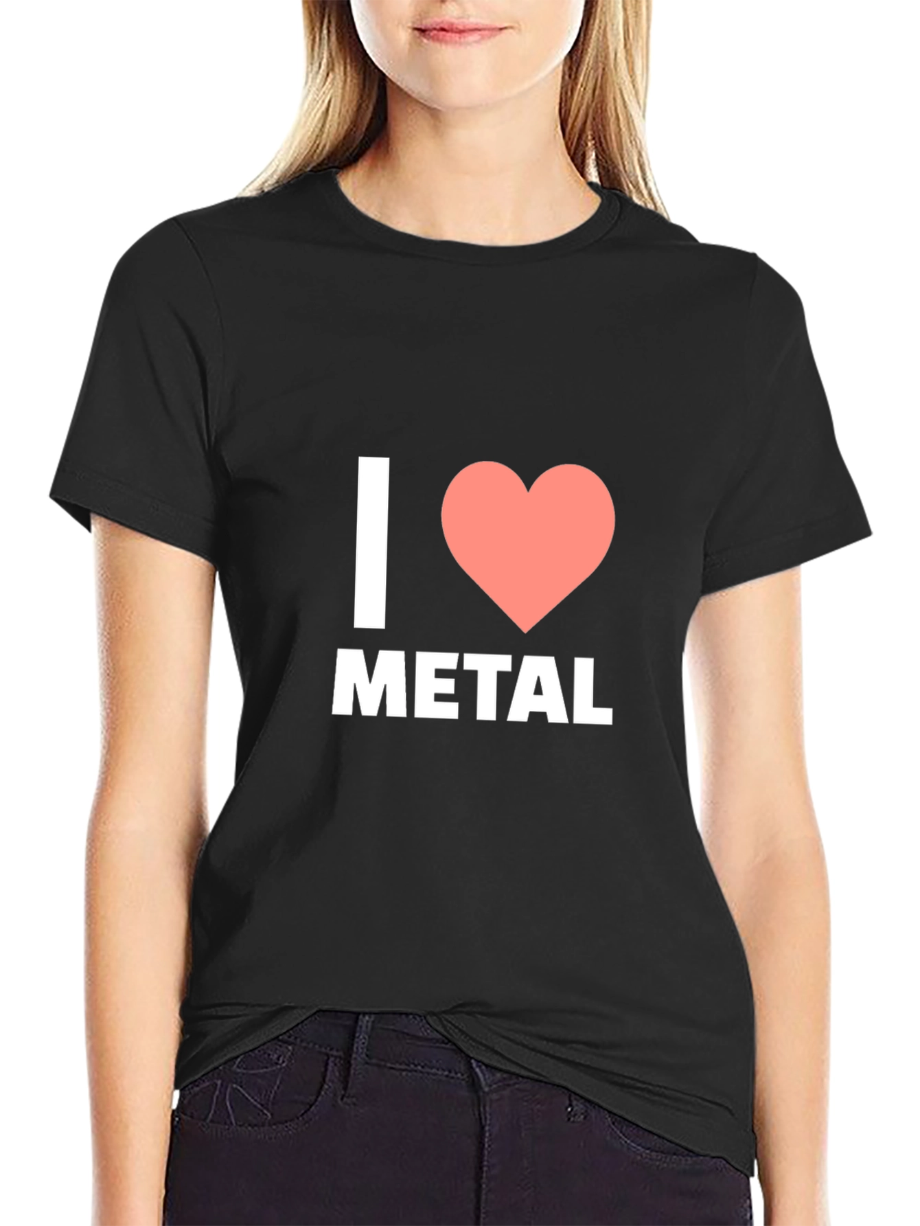 I Love Metal T-Shirt - Black Cotton Tee