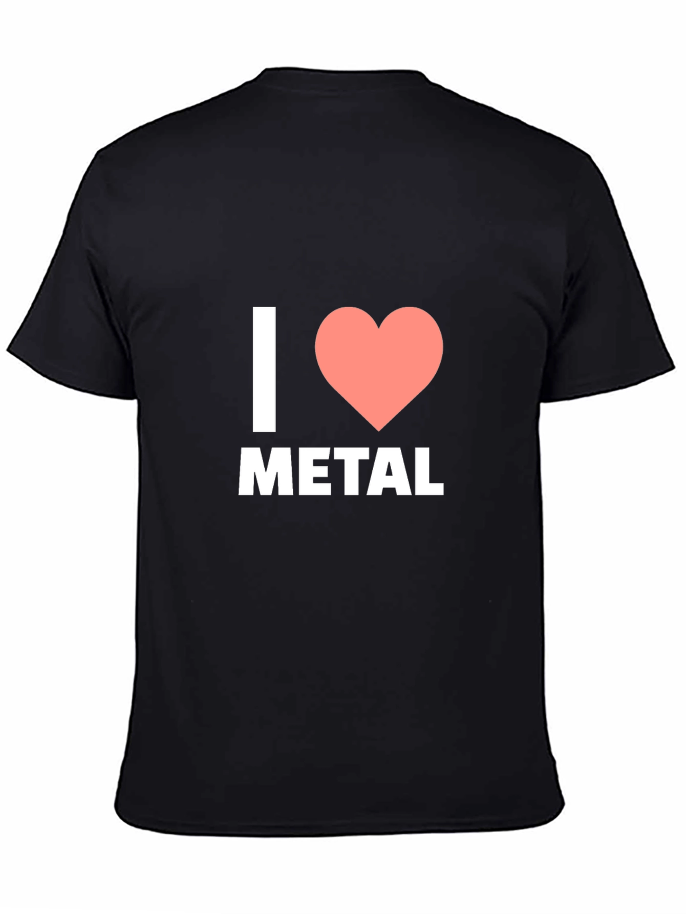 I Love Metal T-Shirt - Black Cotton Tee