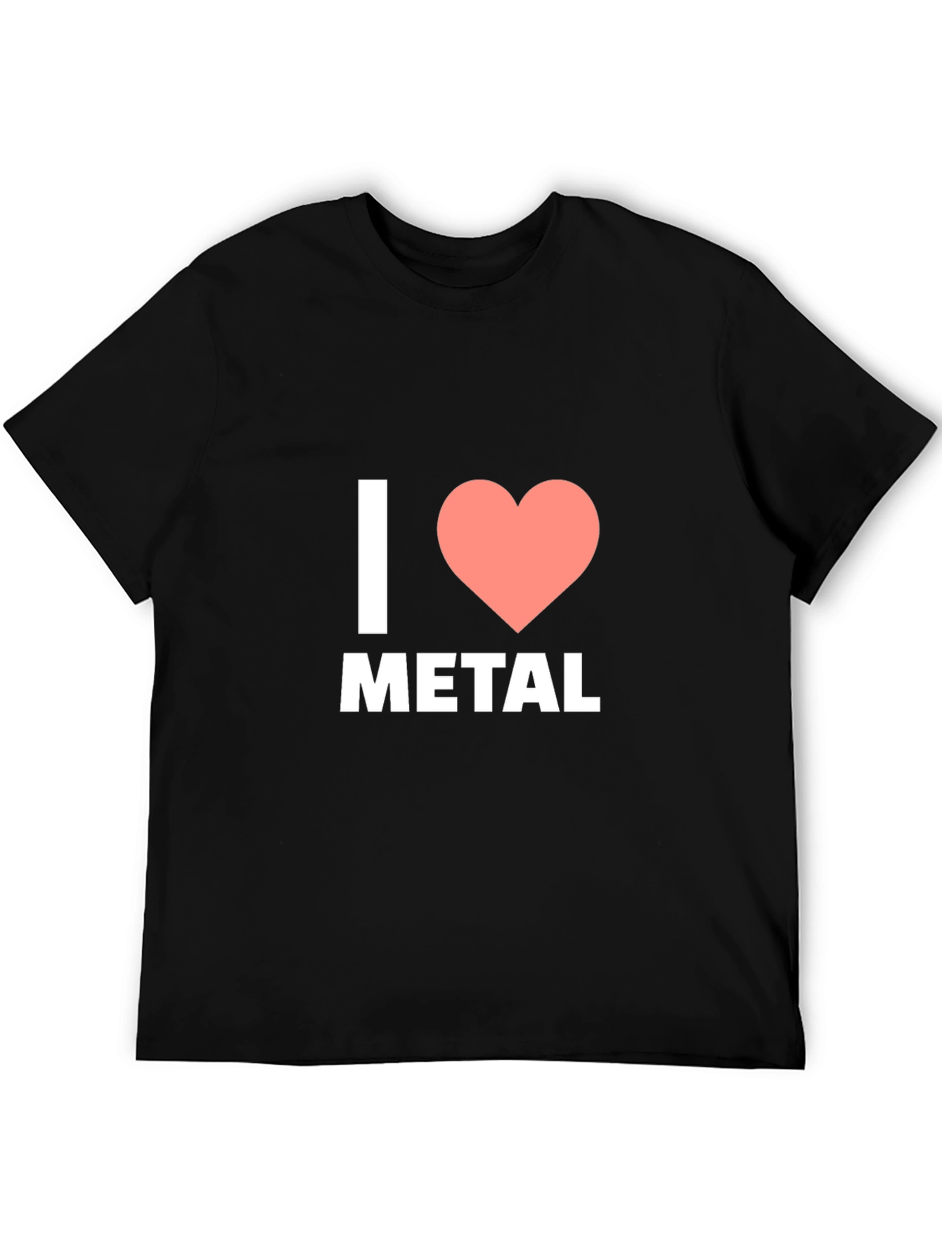 I Love Metal T-Shirt - Black Cotton Tee