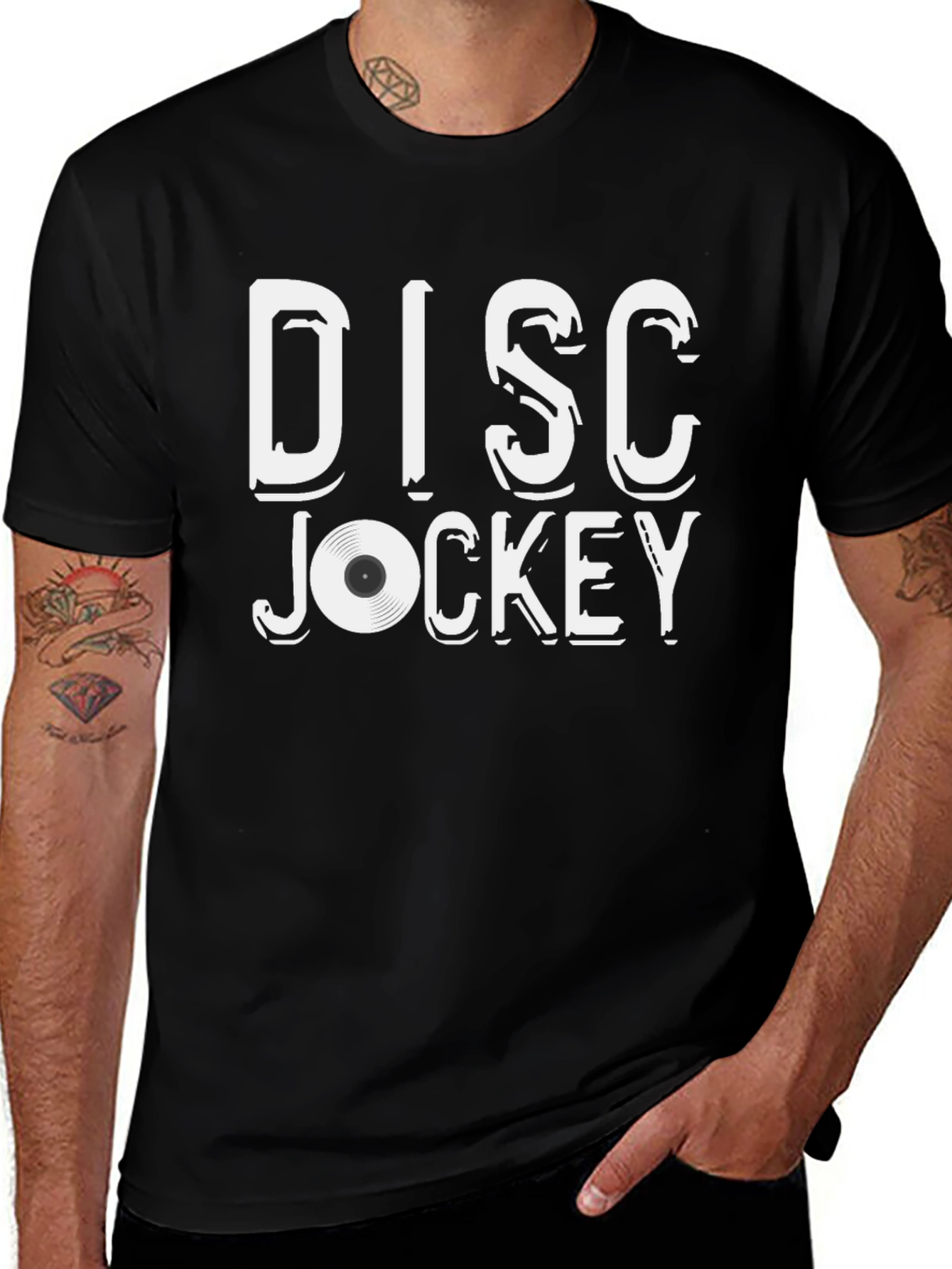 Disc Jockey Black T-Shirt