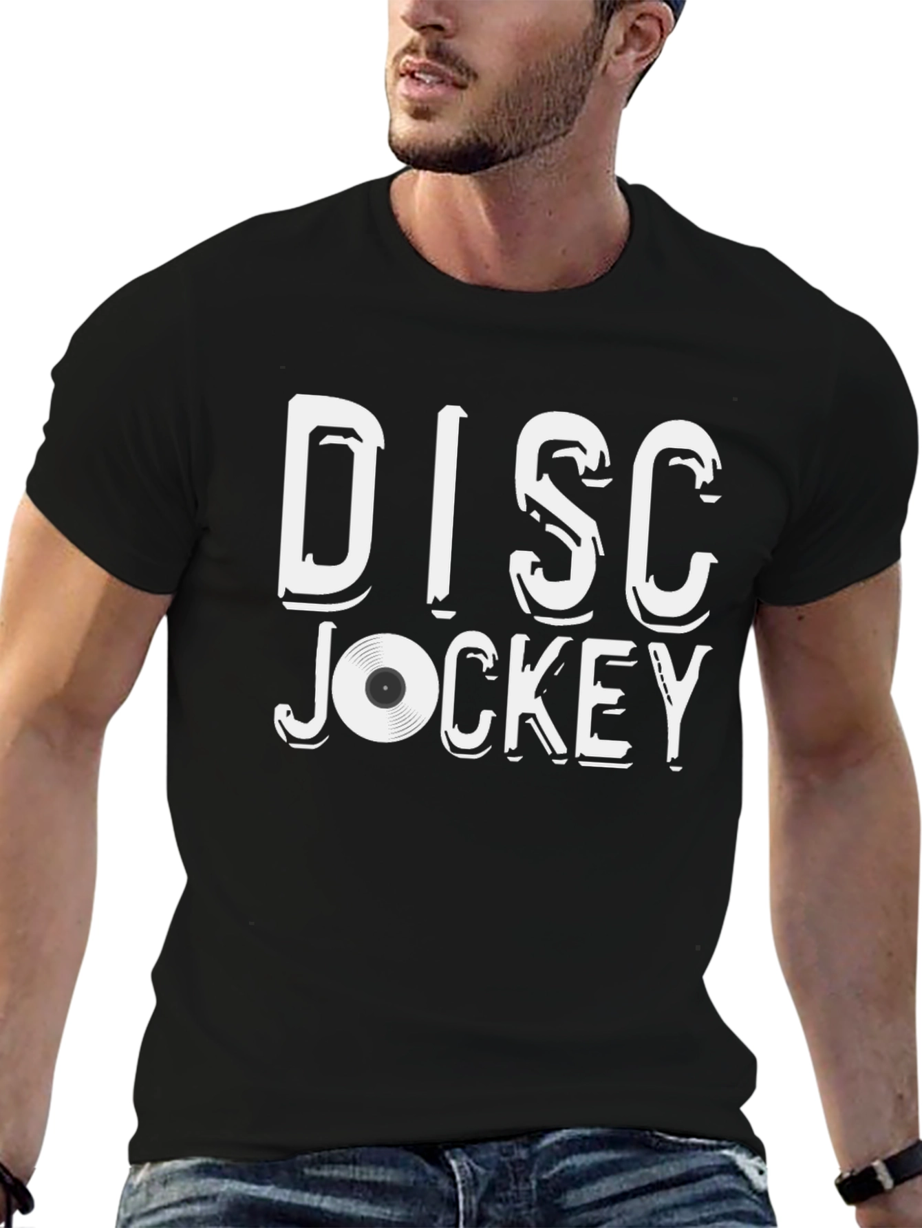 Disc Jockey Black T-Shirt